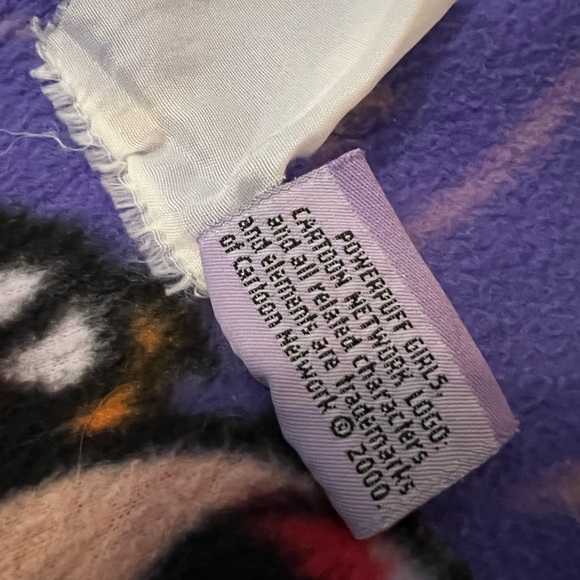 Vintage Cartoon Network power puff girls purple throw blanket - Picture 5 of 5